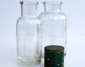 Antique set of 2 apothecary bottles