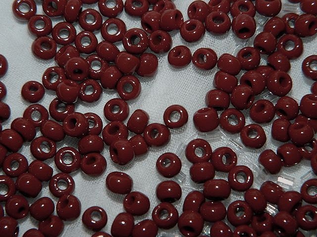 Toho sz 6 Opaque Terra Cotta Glass Seed Beads