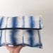 Clutch / Fold over clutch / Shibori clutch / Hand dyed clutch / Carry all pouch / Batik - Tie Dye - Shibori / OOAK clutch
