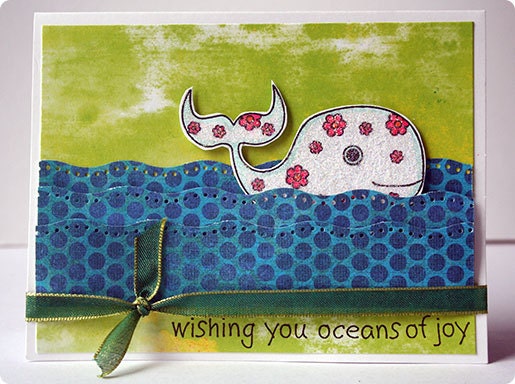 Handmade Whale Card