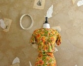 Vintage 1950s Bold Blossoms Dress