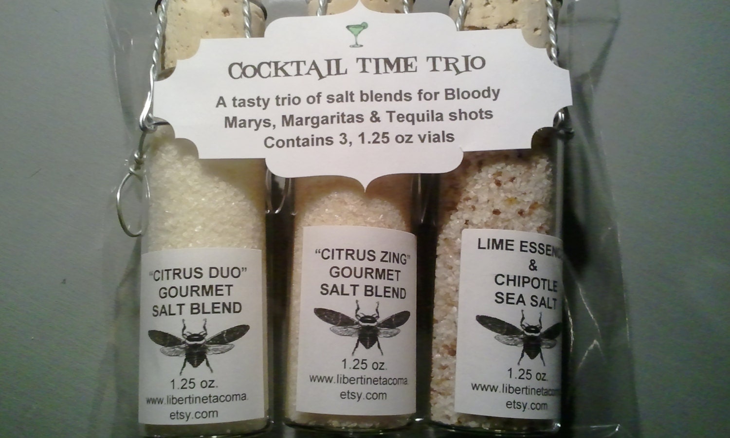 Cocktail Time Trio 3 Vial Sea Salt Set