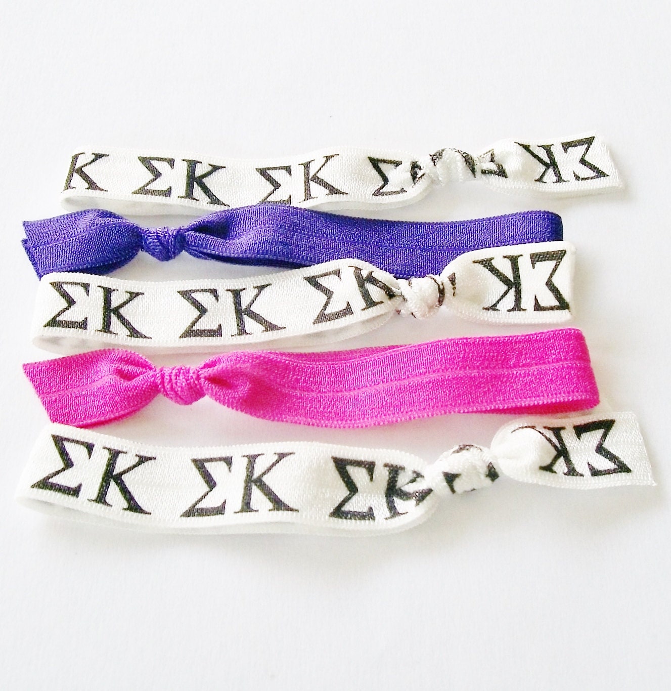 Hair Ties, Sigma Kappa Soroity Set by Lucky Girl