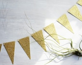 Pennant Garland, Glitter, Wedding Decor- Free Shipping