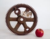 vintage industrial cast iron windmill wheel/pulley from melbourne, australia