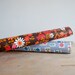 Vintage Adhesive Vinyl //  decorative lining for drawers, cupboards // retro kitchen home decor // orange, brown