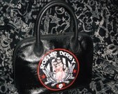 ROLLER DERBY purse RED pin-up hottie Jammer Rockabilly style
