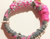Neon Pink Mechant Grigri bracelet
