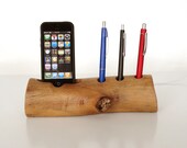Pen Holder and iPhone 5 Dock / iPhone 4 Dock / iPod touch Dock  (unique desk / office accessory)