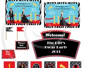 Instant Download Hollywood Party Printable Kit with Changeable Text - Printable PDF