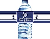 100 Nautical Waterproof Water Bottle Labels - Any colors available Il_170x135