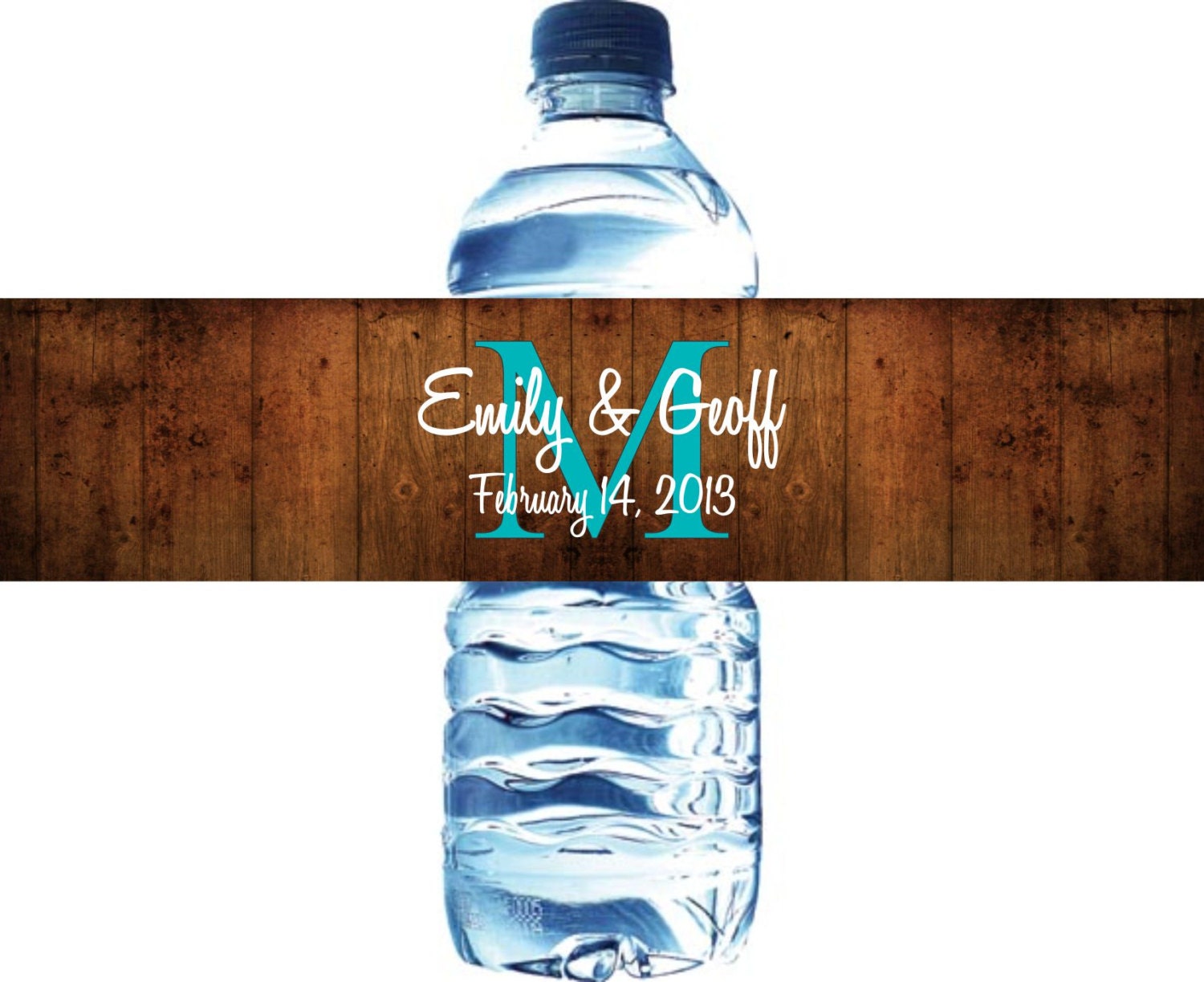 100 Waterproof Water Bottle Labels - Printed labels with your wedding colors Il_170x135