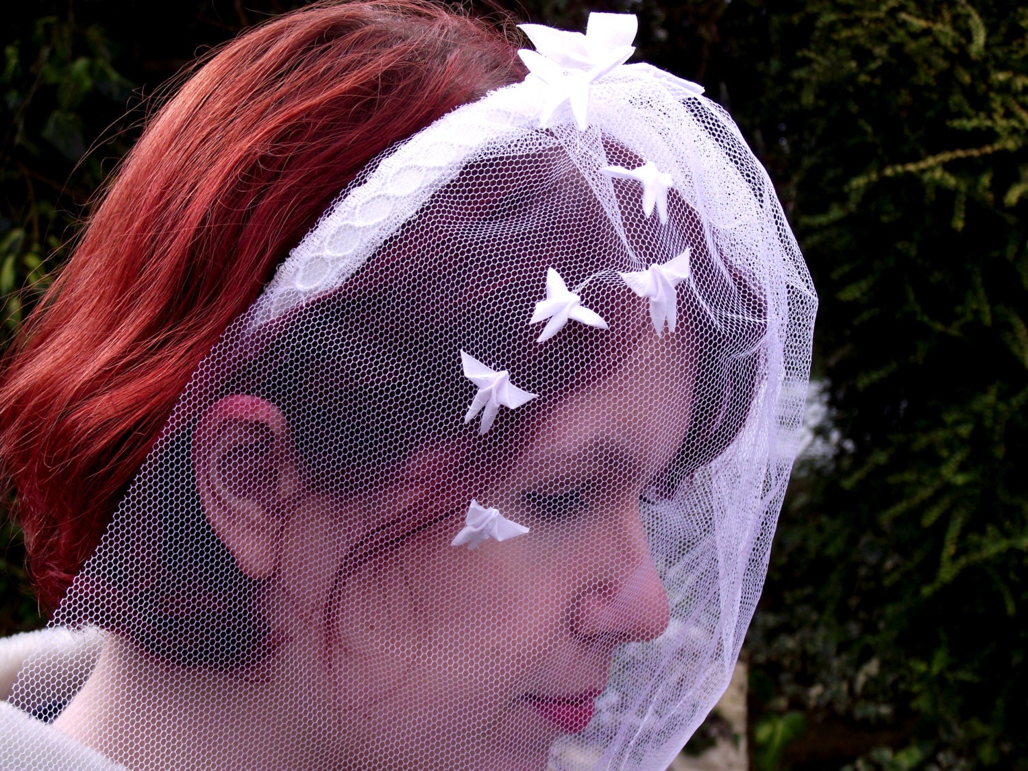 Flights of Fancy Origami Butterfly Wedding Veil
