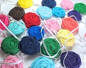 Fabric Flower Headband - Twisted Rosette Headband - Toddler Headband - Little Girl Headband - Flower Headband - Elastic Headband