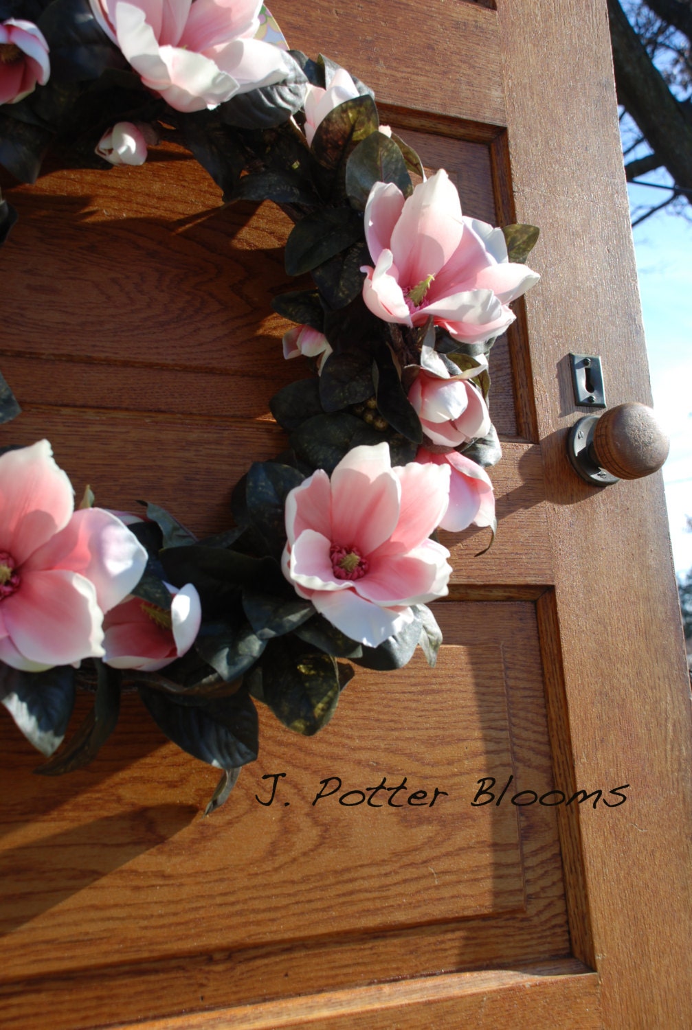 Magnolia Wreath, Front Door Decor, Spring Wreaths, Grapevine Wreath, Cottage Wreaths, Door Wreaths, Wreaths Pink