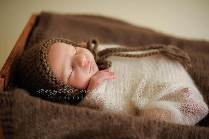 Newborn Baby Blanket,  Brown, Alpaca Blanket,  Blanket, Photo Prop
