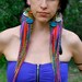 RAINBOW DREAM Long Feather Earrings SALE