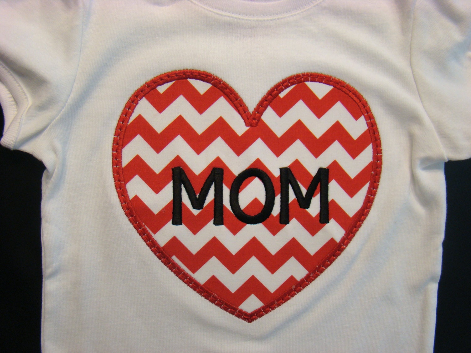 I Love Mom Shirt - Mother's Day Shirt - Heart Mom - FREE SHIPPING