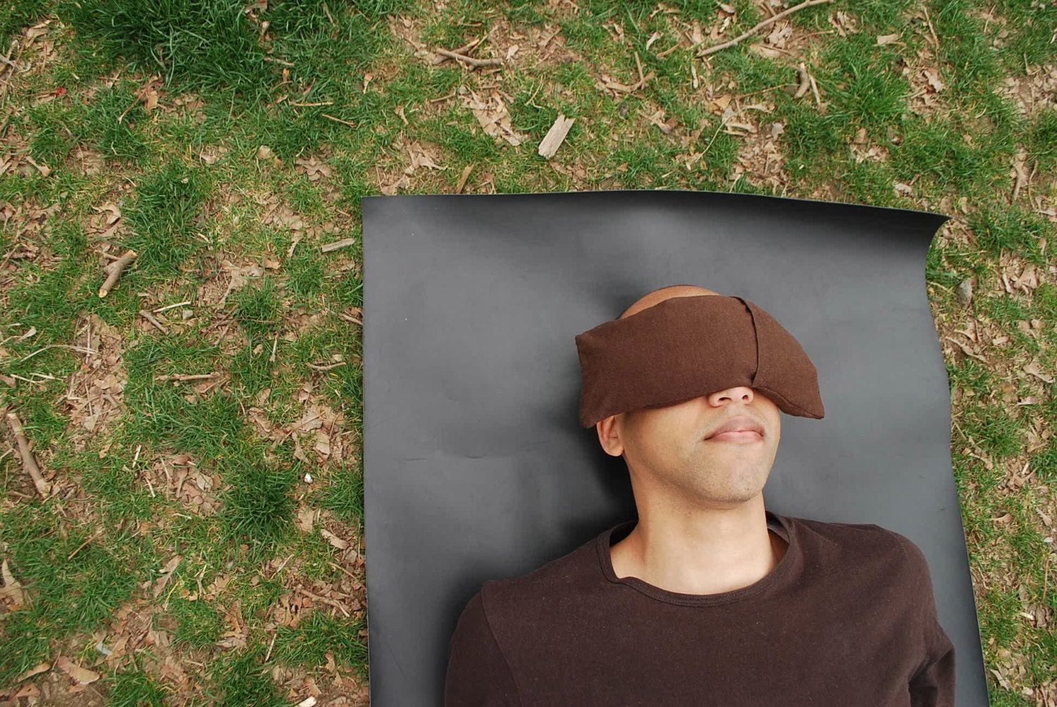 Mens Eye Pillow - Bamboo and Organic Cotton Dream Pillow for Yoga, Meditation or Sleep