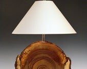 Table lamp. Desk lamp. Desert Driftwood. Log slice. 175. Naturally weathered walnut. Perfectly flawed and FULL of character.