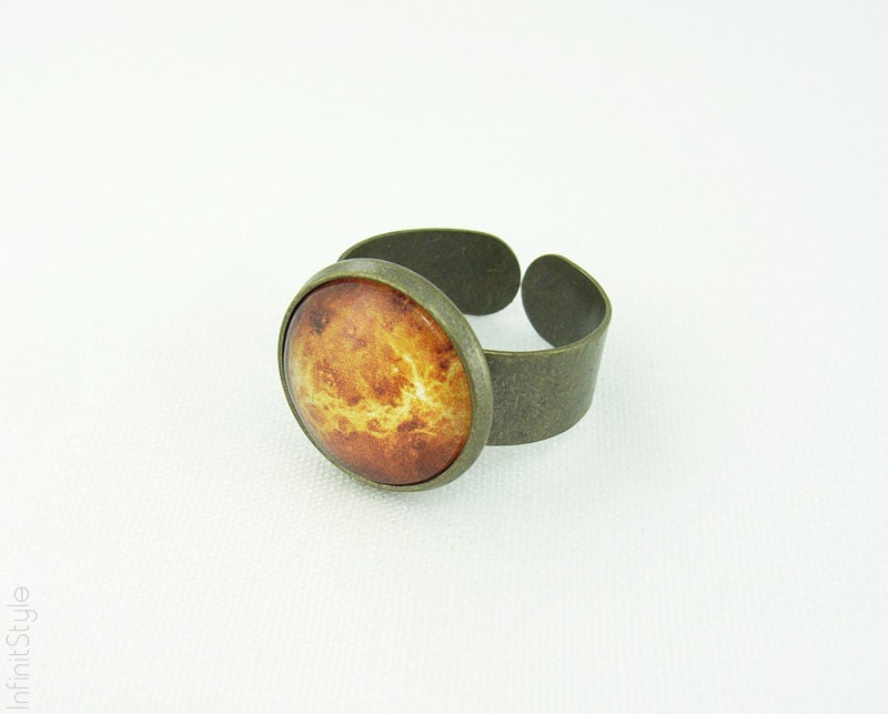 Planet Venus Ring - Space Jewelry