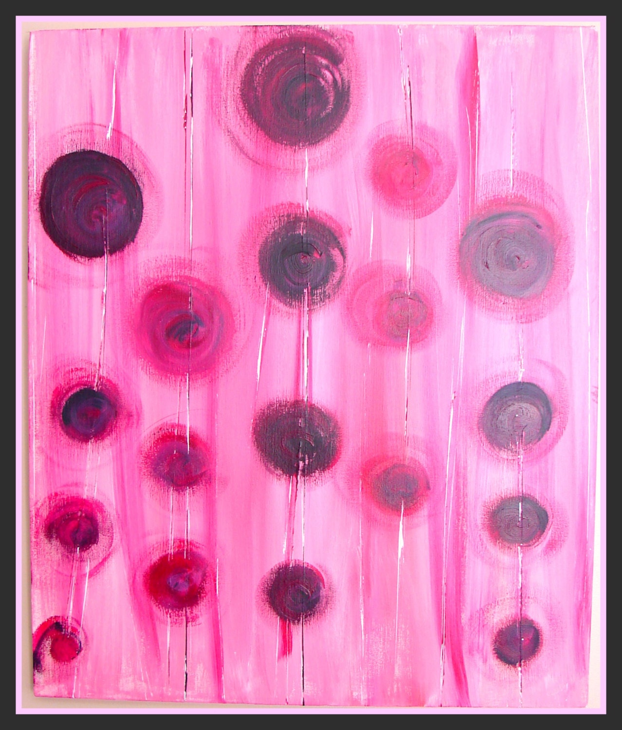 Spring Decor, Home Decor Wall Decor, Mothers Day Gift-Pink, Red, Purple Texture-Abstract Wall Art, Home Decor 16"x24"