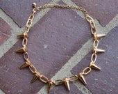 Gold Spike Necklace or Silver Spike Necklace