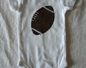 Football applique onsie