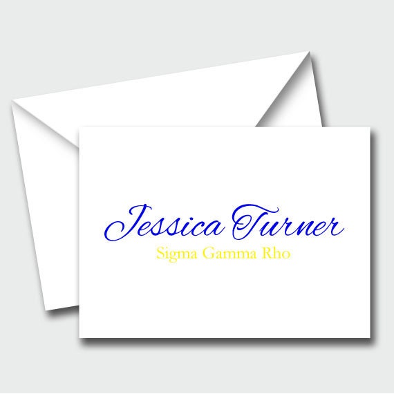 Sigma Gamma Rho Notecards