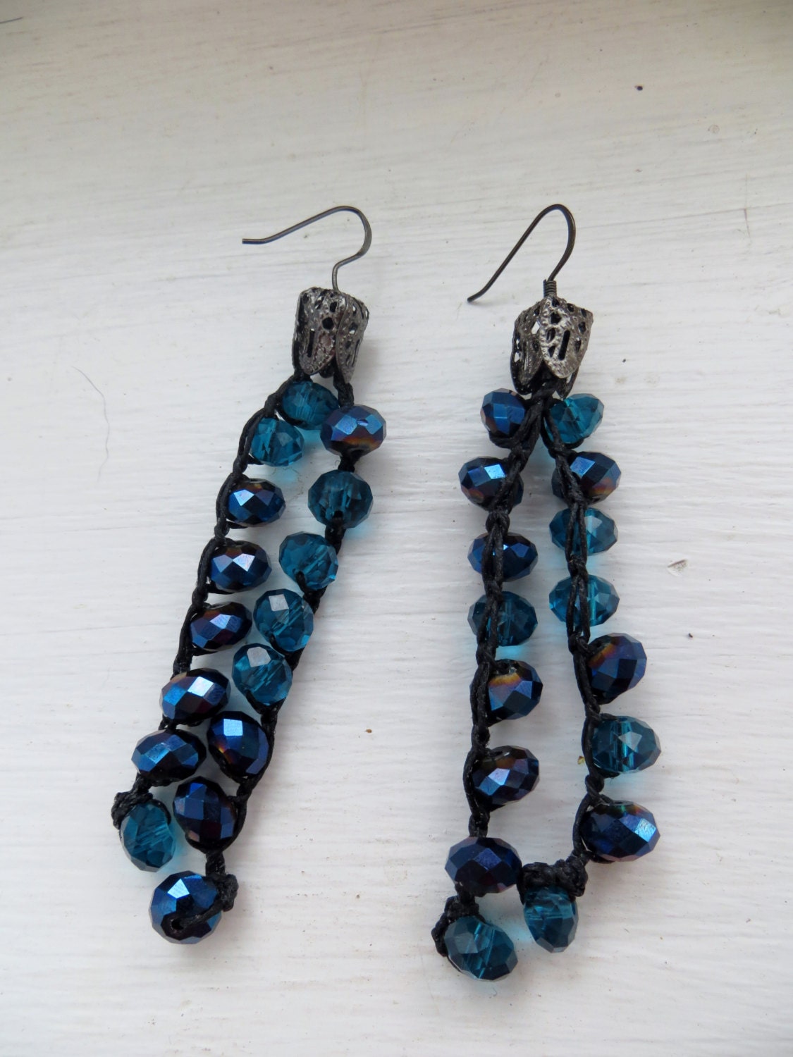 Cascade Fall Away Crochet Earrings