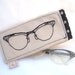 Hand embroidered vintage cat eye glasses sunglasses case pouch