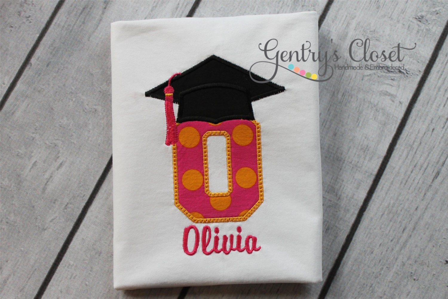 Kindergarten Graduate Shirt. Little Kid graduation shirt. Personalized Name. Grad cap. Class of shirt for little boy or little girl.