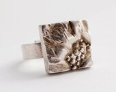 Modernist Matti J. Hyvarinen Sirokoru Sterling Silver Ring Finland Scandinavian Nordic 1970s