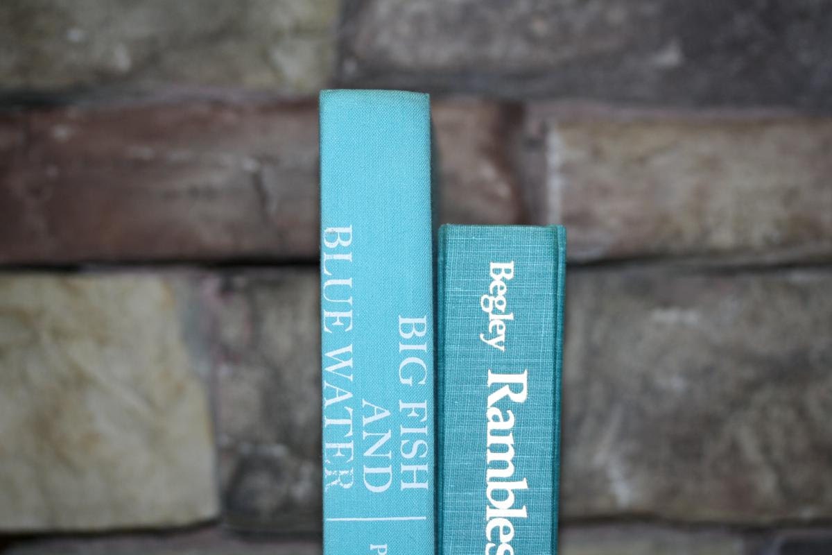 Ocean Blue Collection Interior Design Vintage Book Decor