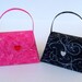 Valentine Fabric and  Paper Purse Party Favor (set of 2)