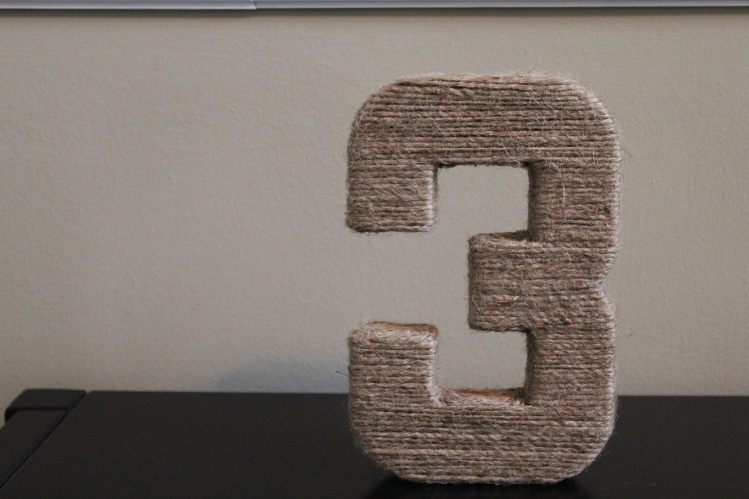 8"Jute wrapped numbers