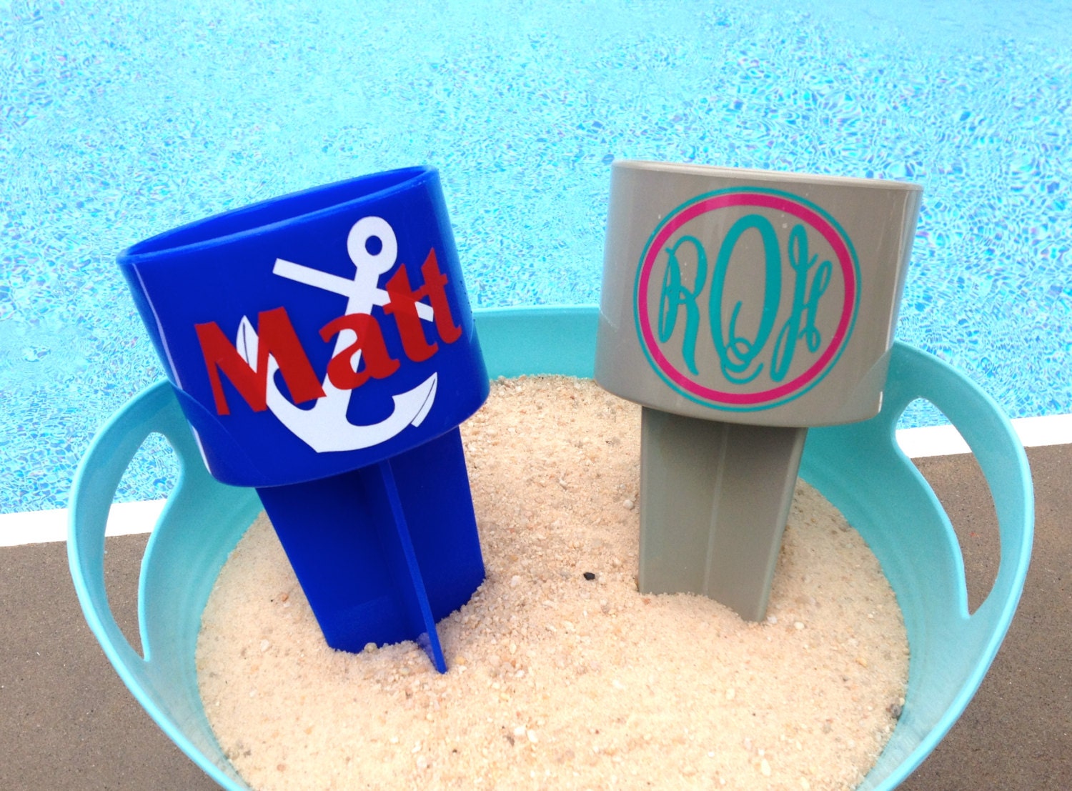 Personalized Drink Spiker- Beach Cup Holder