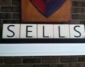 Wood Scrabble Tile Name Plates