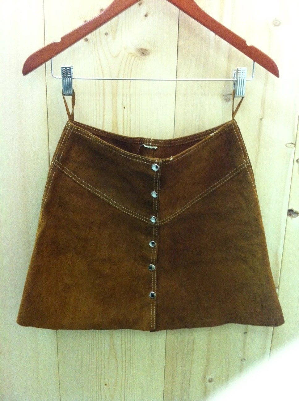 70s Suede Mini Skirt