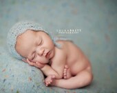 Newborn Bonnet - Mohair - Lace - Vintage - Girl - Photography Prop