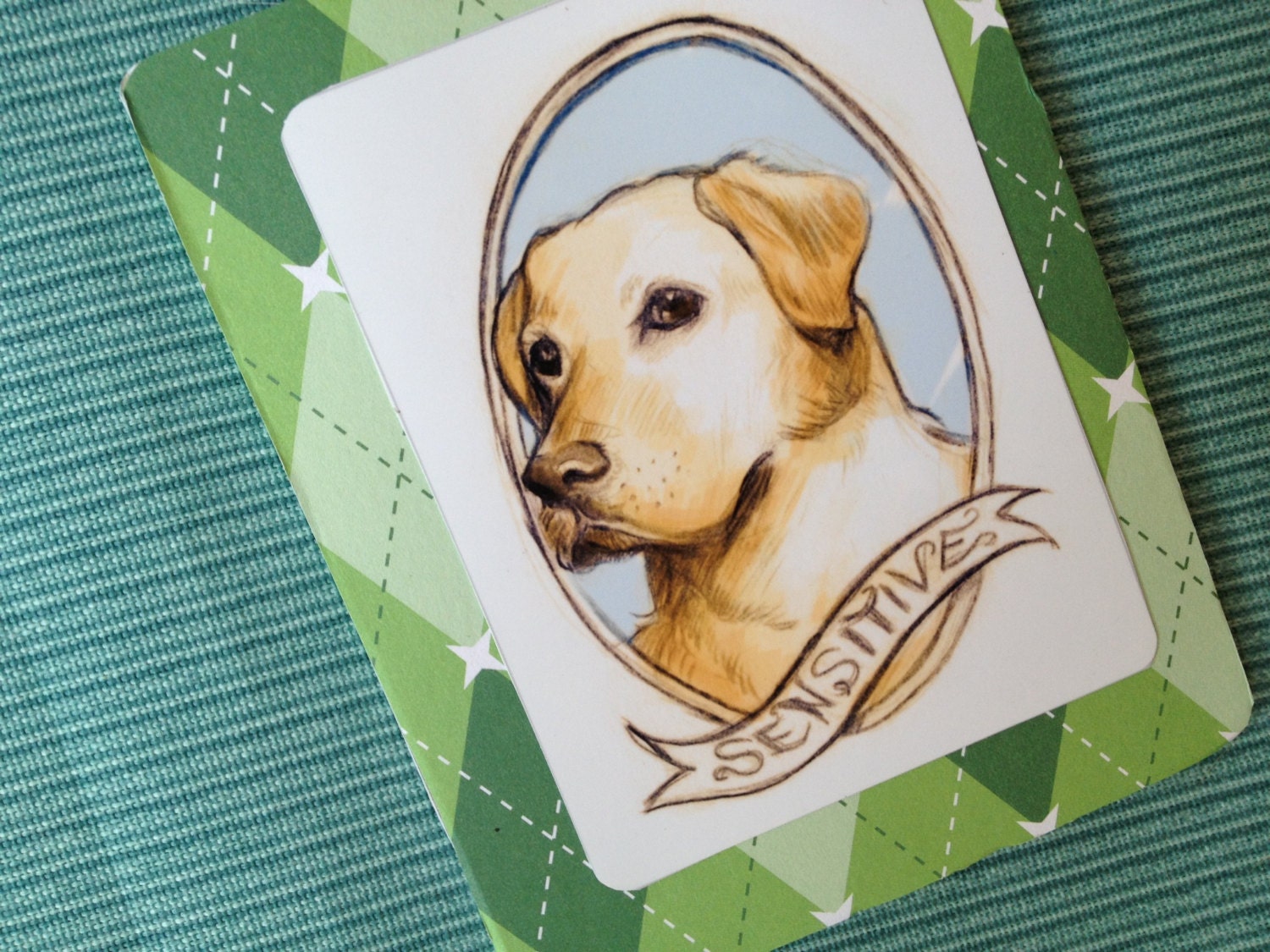 Sensitive Dog // Animal Art Print