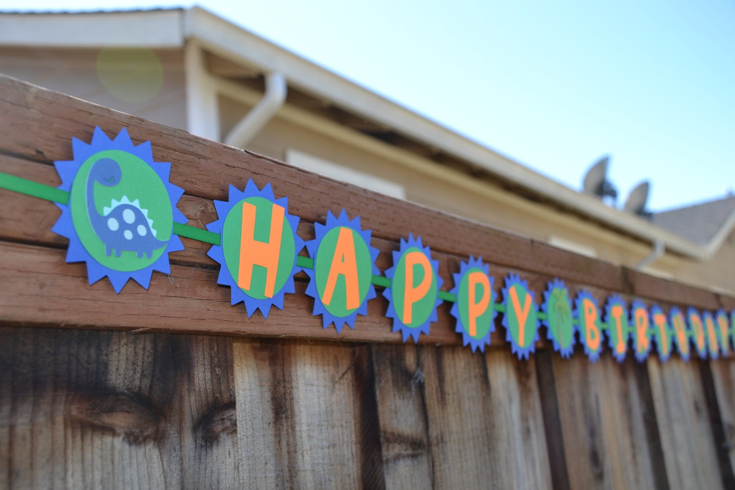 Dinosaur Birthday banner