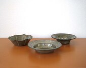 Trio of Vintage Pewter Bowls