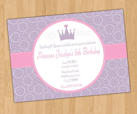 PRINCESS Party Invitation Printable Il_170x135