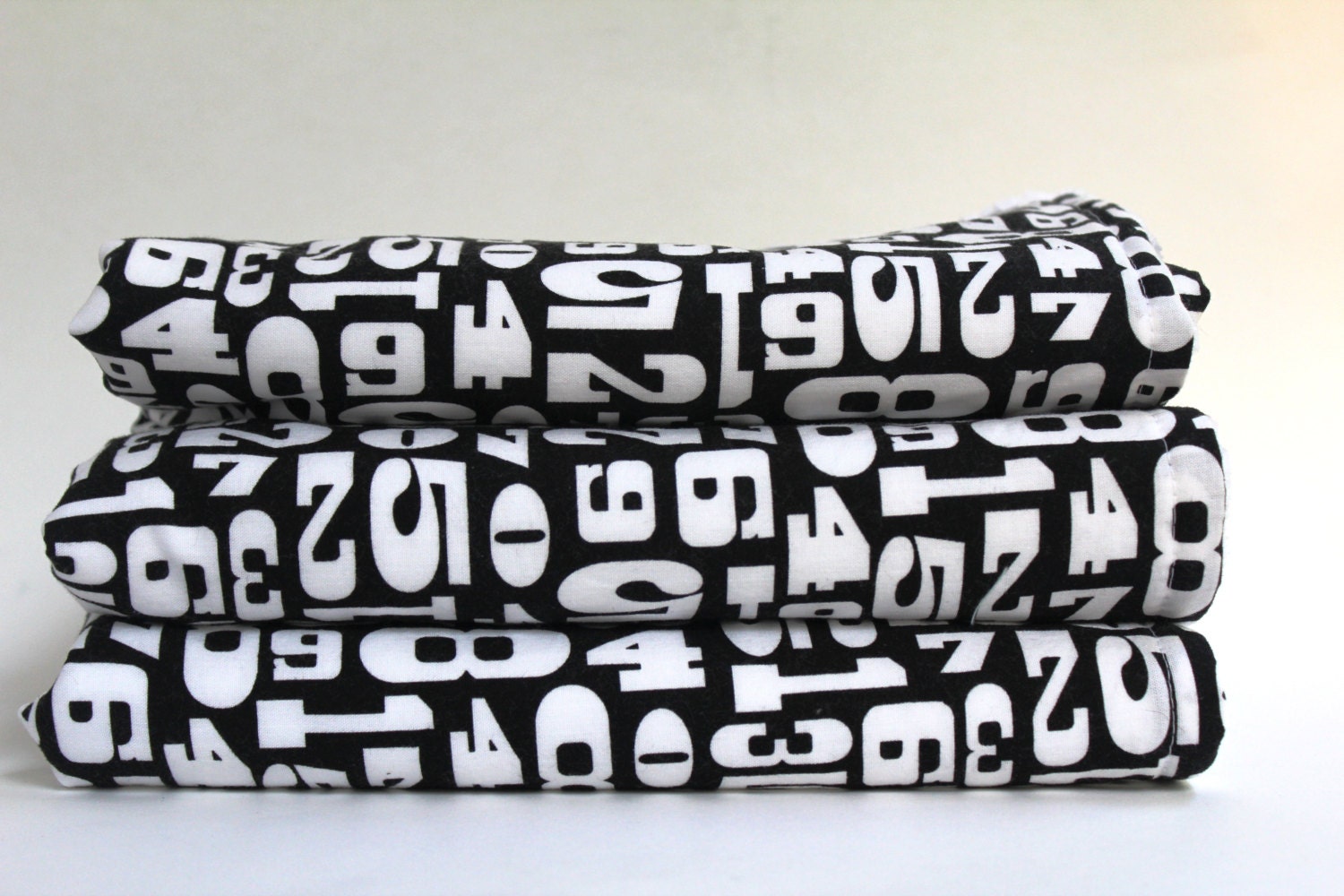 Baby Blanket, black and white rug, black and white blanket, numbers,  modern, boy, girl,