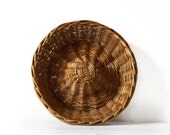 Antique French " Couronne" Bread wicker basket