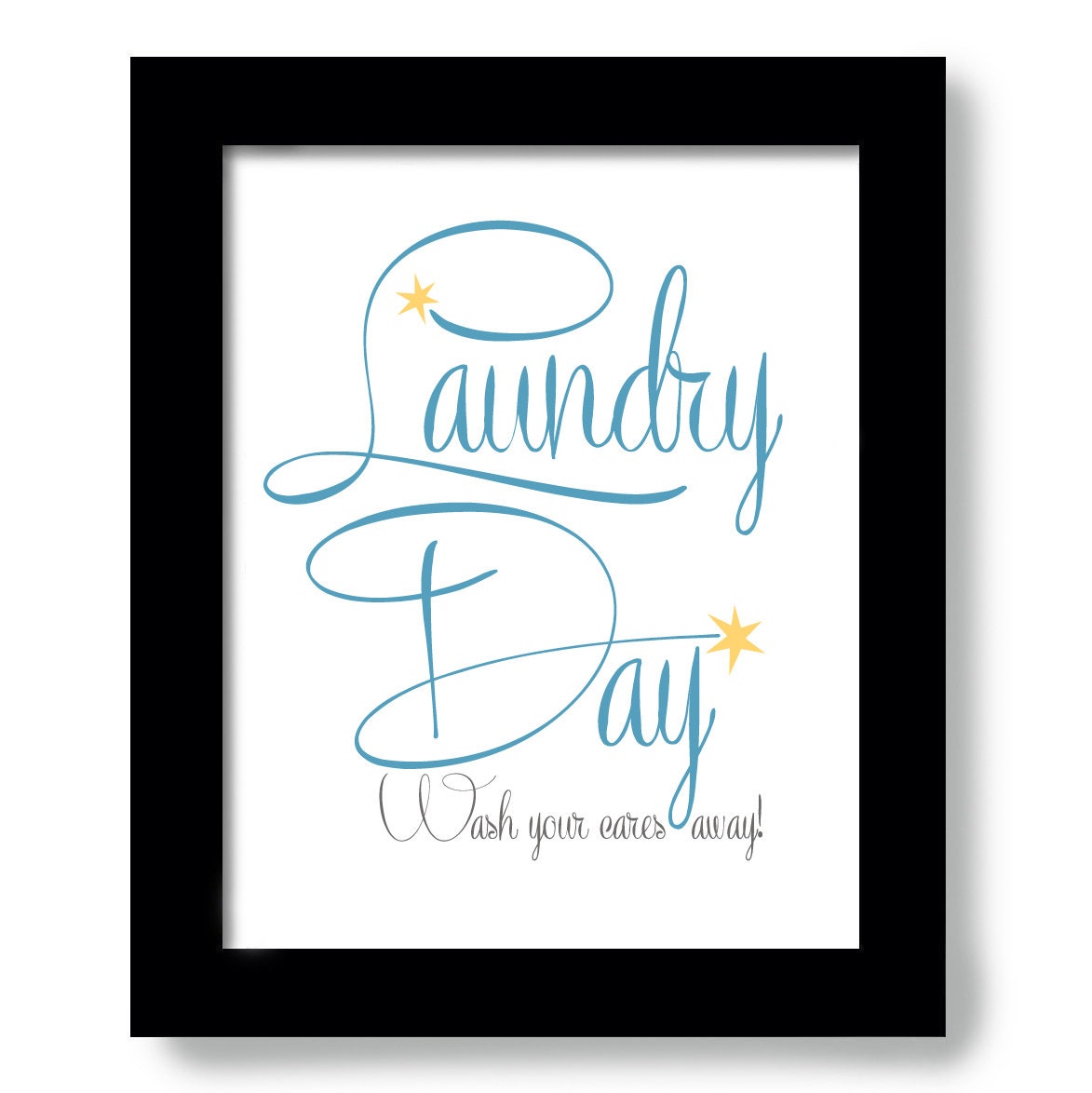 Laundry Room Decor Wall Art Print Kitchen Art Laundry Sign