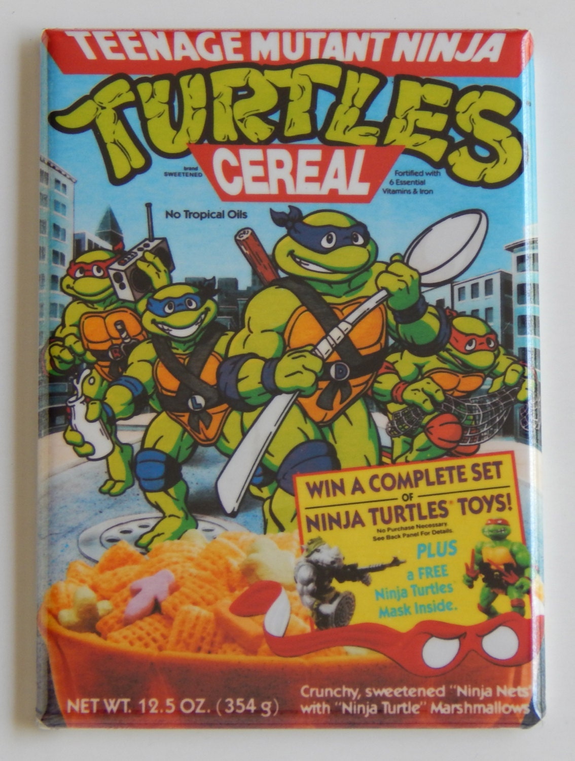 Ninja Turtle Cereal Box Fridge Magnet