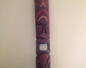 Old carved wood mask. 