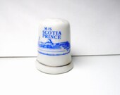 Porcelain Thimble - 1986  Karol Wester,Florida,Excalibur-Las Vegas,Old country-Virginia